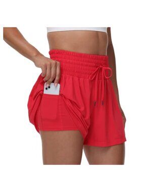 High Waisted Flowy Athletic Shorts Skort with Pockets